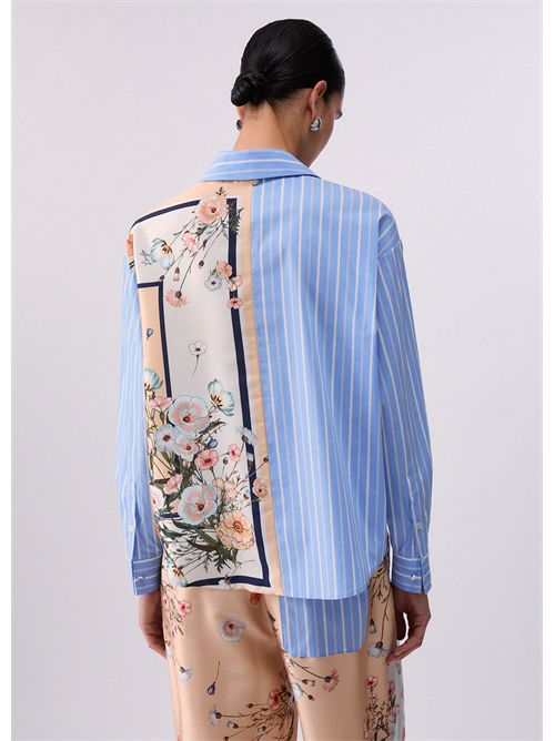 Camicia in twill stampato e popeline LIU JO | WA6383T2555/P9547